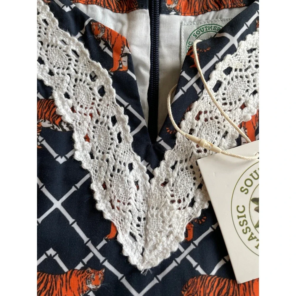 NEW Classic Southern Smocks Girl's Tiger Shift Dress - Sz 3T